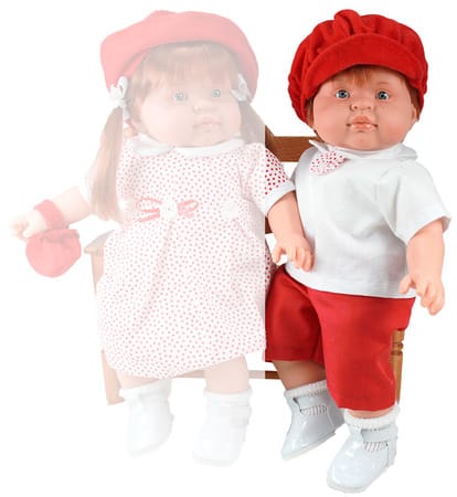 Кукла Petit Мальчик (в красных штанишках)